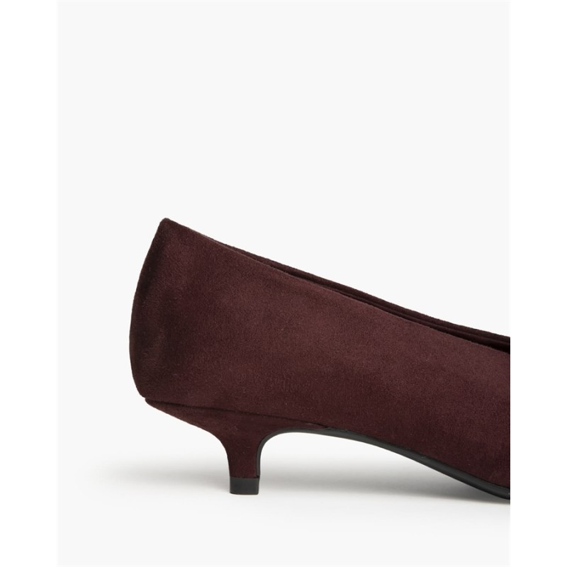 Zapato de Salón Destalonado con Tacón sensato / Kitten Heel y Estampado Serpiente M6700