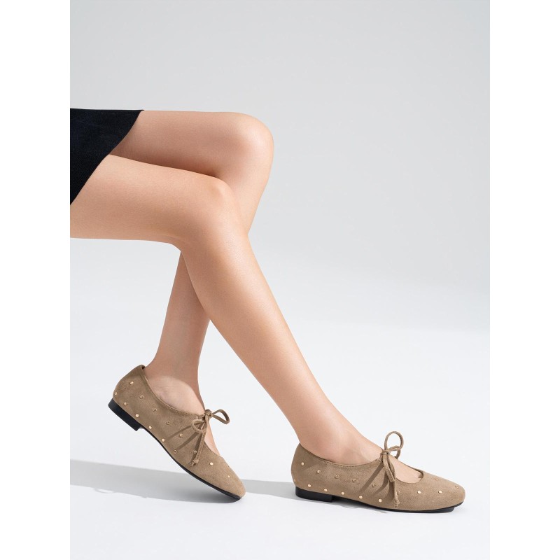 Bailarinas Tachuelas y Lazada en Ante P149