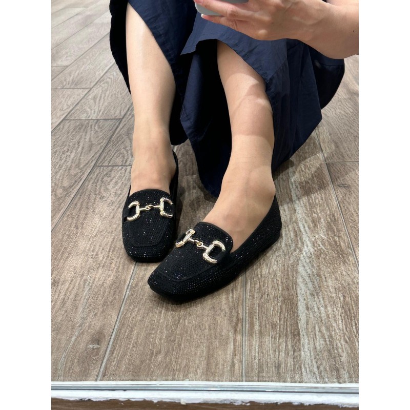 Mocasines Estrás con Hebilla Antideslizantes FZL2419