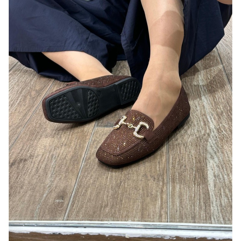 Mocasines Estrás con Hebilla Antideslizantes FZL2419