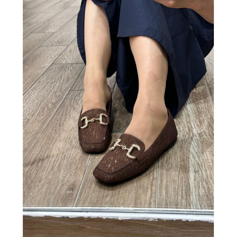 Mocasines Estrás con Hebilla...
