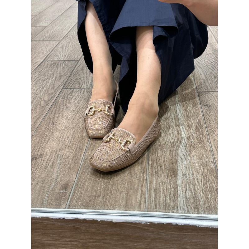 Mocasines Estrás con Hebilla...