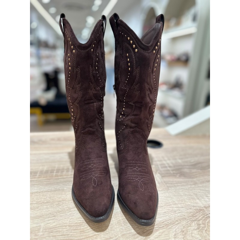 Botas Altas Camperas de Estilo Cowboy con Tachuelas y... 2