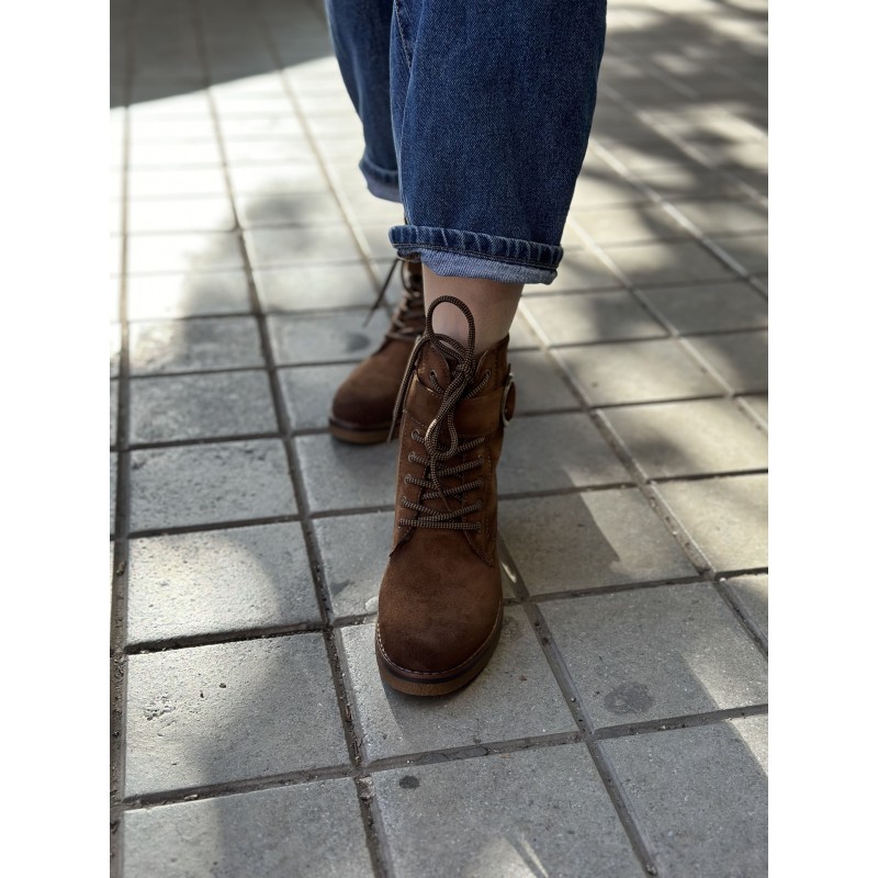 Botín antelina cordones