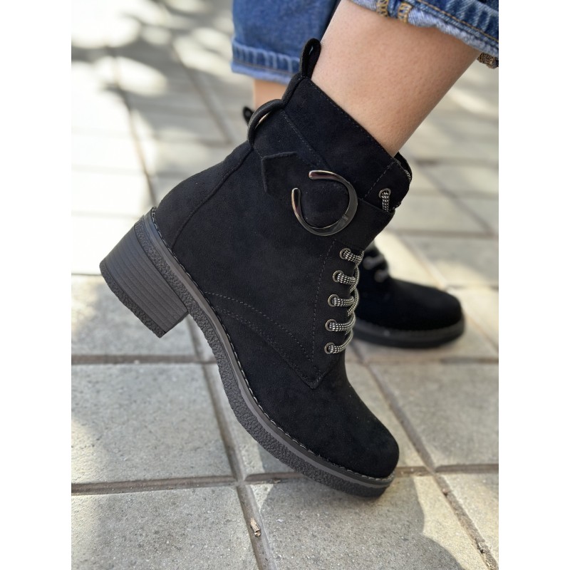 Botín antelina cordones