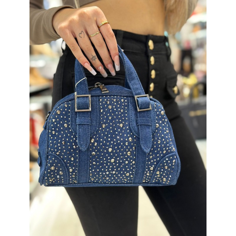 Bolso Pedrería Y Hebillas